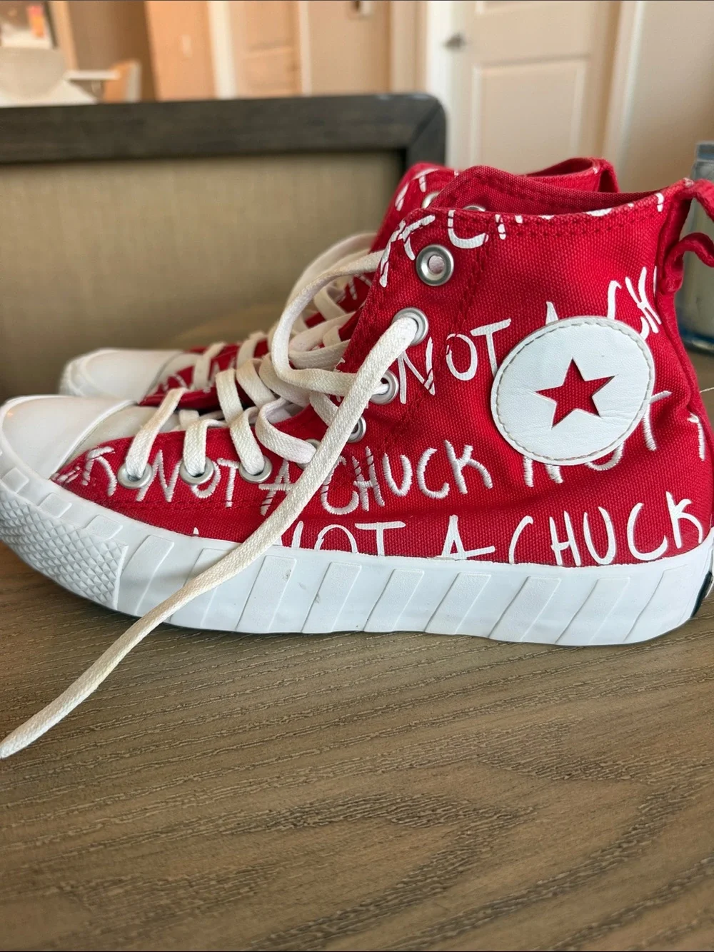 Converse kid’s UNT1TL3D High Top Red White 171965C All Star Skate
